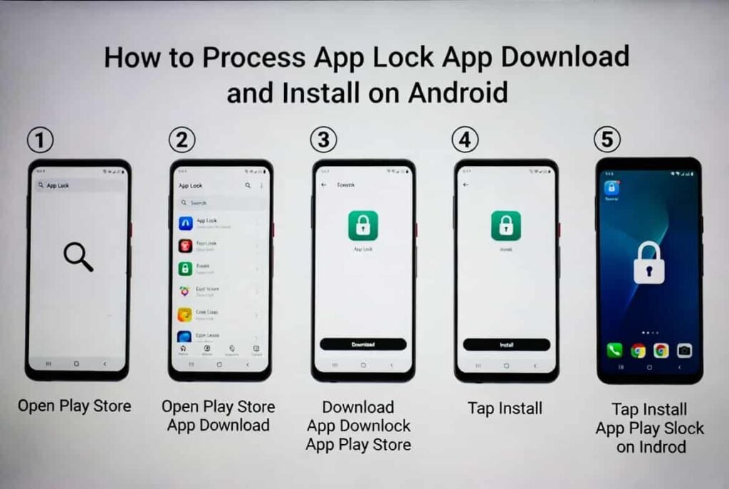 How to Process App Lock App Download and Install on Android (1)