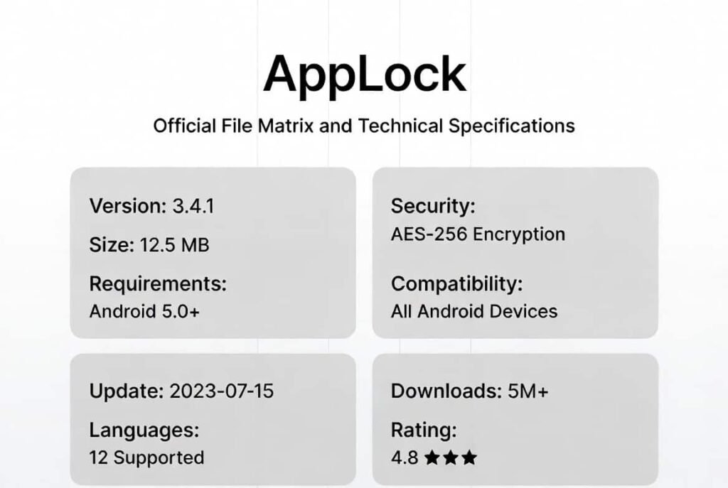 Official File Matrix and Technical Specifications (2)