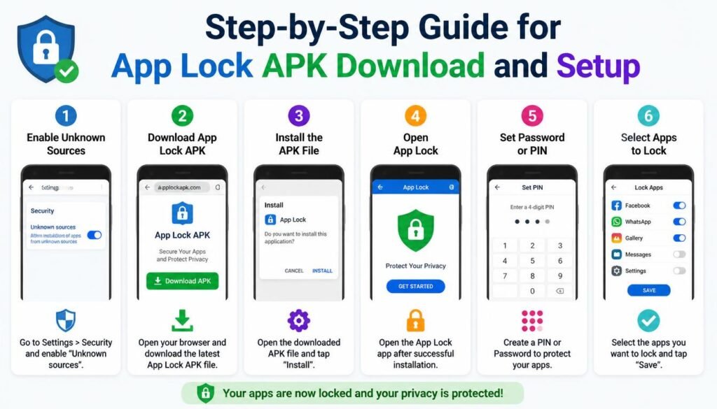 Step-by-Step Guide for App Lock APK Download and Setup
